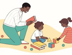 Mother and father spending quality time with their child, illustrating the 7 7 7 rule of parenting