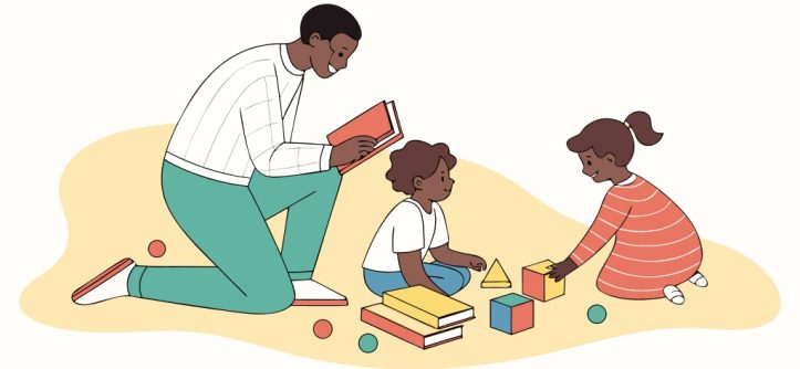 Mother and father spending quality time with their child, illustrating the 7 7 7 rule of parenting