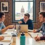 Student studying confidently in Austin after final exam results