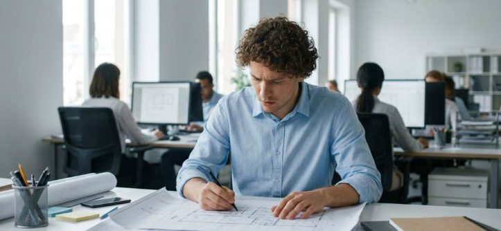 Professional candidate answering behavioral interview questions using the STAR method