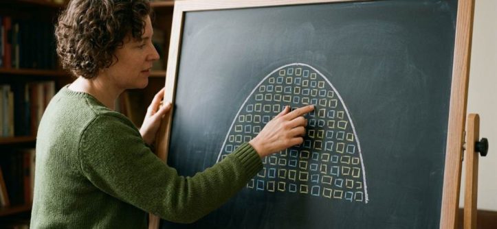 Student explaining a complex concept using the Feynman Technique